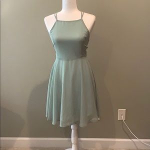 Mint green dress